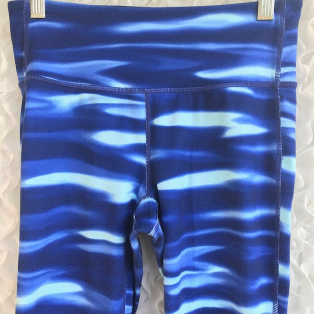 Athleta Capri Leggings ST Blue Yoga Pant